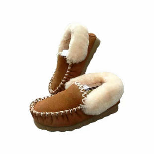 外贸清仓小码 羊毛包子鞋男女孩包跟棉拖皮毛一体学生保暖棉鞋