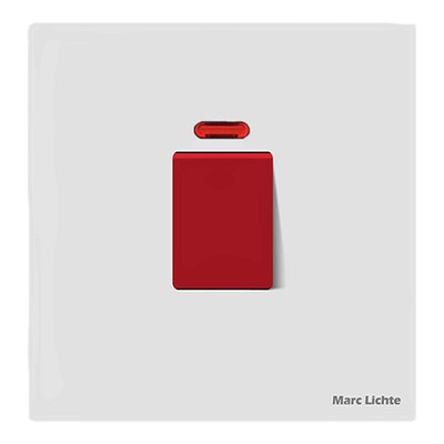 86型25A/45A曲架开关面板