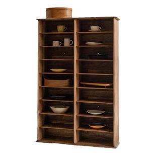 山隐造物卜落壁挂置物柜壁柜上墙书架黑胡桃樱桃原实木展示杂志架