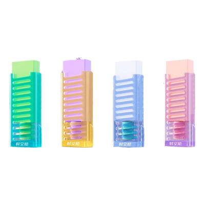 点石时空舱旋转橡皮擦可换替芯学生考试书写作业擦得干净不留痕绘图画画铅笔擦无毒创意少屑DS-es004不伤纸