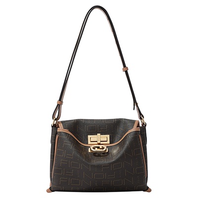 Fion/菲安妮老花托特包新款高级感小众女包包单肩斜挎公文包