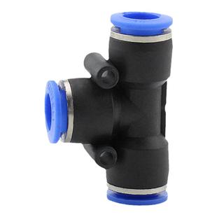 气动气管直通对等径塑料快插快速接头T型三通PU4/PE6/PY8/10/12mm
