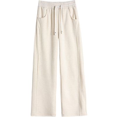 羊毛窄版阔腿裤女秋冬醋酸糯米裤