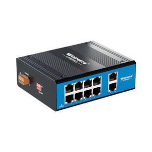 沃浦工业级交换机5口8口10口以太网千兆POE交换机导轨式6KV防雷工业耐高温光电网络交换机AI看门狗导轨电源