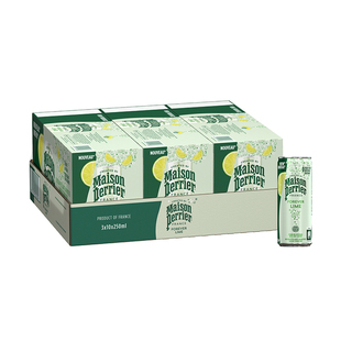 【26年6月临期】巴黎水法国进口原味天然含气矿泉水250ml*30罐/箱