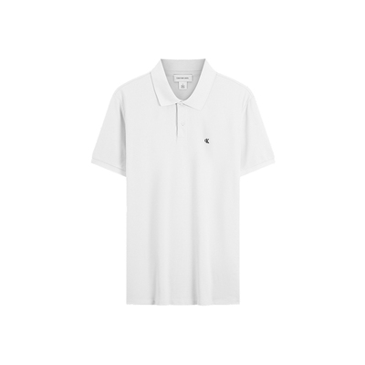 CK男士纯棉珠地网眼商务短袖POLO