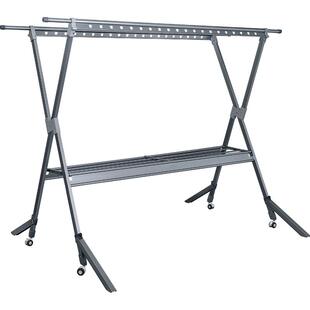 晾衣架顶楼晒被子神器落地折叠户外家用室外移动防风晒衣架衣杆