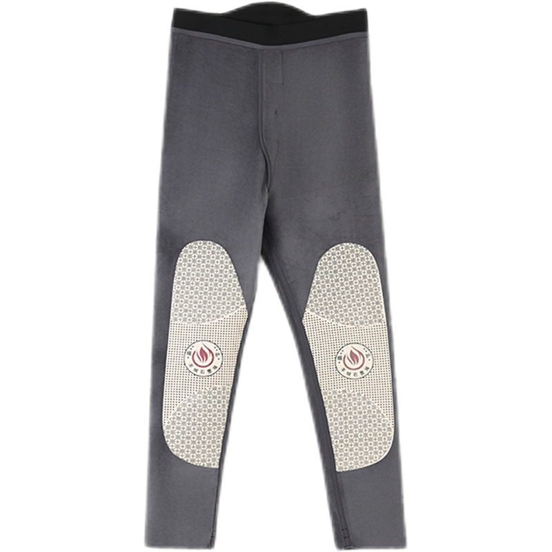 雪中飞男士加绒加厚保暖裤修身芭比裤滑面鲨鱼裤高腰发热护膝护腰