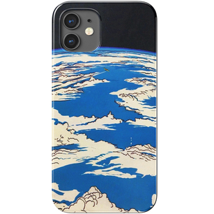 创意美式漫画风地球蓝个性手机壳适用于华为mate40小米13pro苹果14plus全包iPhone13三星s21菲林vivox80/xr