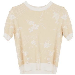 Lavinia 商场同款女装春秋新款冰丝短袖圆领针织T恤衫I31Z123