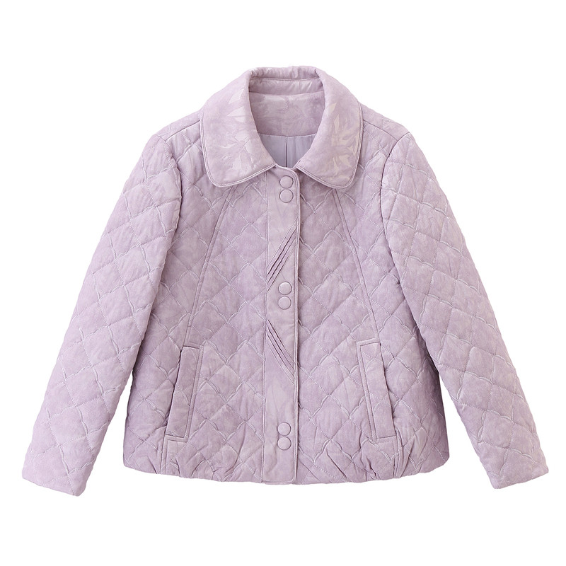 菱格轻薄棉服女短款2026秋冬新款