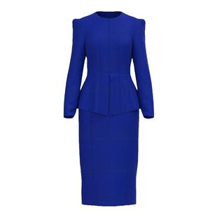 BRANDBYMEI连衣裙假两件新款精致高端气质长袖包臀裙