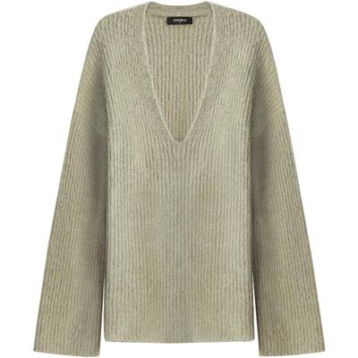 COCOBELLA深V领慵懒风加厚毛衣