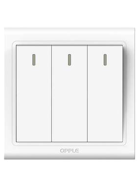 欧普86墙壁开关按钮单开双开