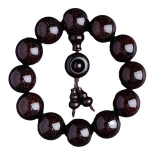 正宗印度小叶紫檀手串满金星2.0檀木文玩木质佛珠108颗男女手链