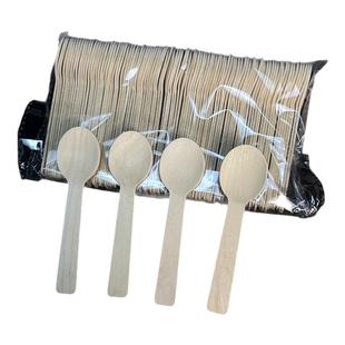 一次性木勺热奶宝勺子木质环保可降解冰淇淋勺甜品小勺子独立包装