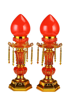 供奉蜡烛灯财神招财灯仙家保家灯