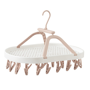 袜子晾晒架多夹子家用阳台多功能挂内衣裤防风无痕晒袜架神器