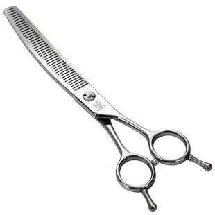 玄鸟宠物剪专业美容师店用双面上下弯刃蓬蓬剪牙剪鱼骨狗狗猫修毛