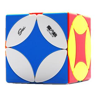 奇艺铜币魔方异形圆盘钱币专业顺滑灵活实色初学成人儿童益智玩具