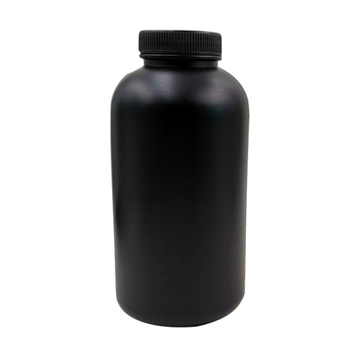 黑色1000ml圆瓶HDPE带盖通用遮光