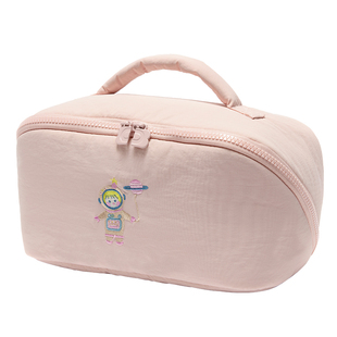 化妆包女2025新款ins软乎乎夹棉旅行出差收纳包大容量便携洗漱包