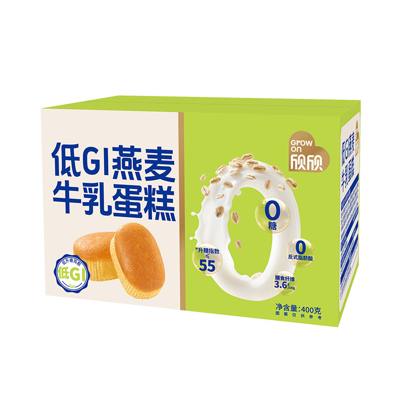 欣欣低GI燕麦牛乳蛋糕0蔗糖