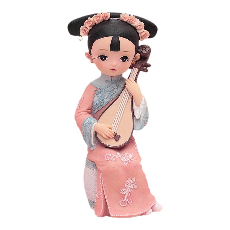 宫廷风树脂娃娃女孩工艺品少女心可爱格格房间装饰小摆件生日礼物