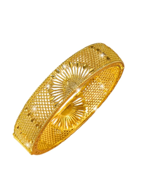 沙金波西米亚镂空孔雀卡扣手镯女