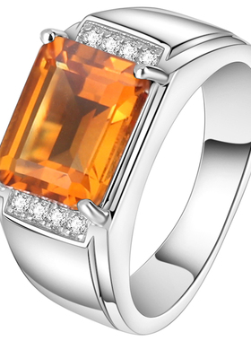 925银镀金男戒指小众简约刻字