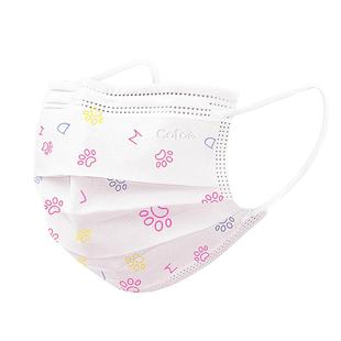 可孚医用外科口罩白色印花一次性医疗夏季薄款彩色女成人可爱卡通