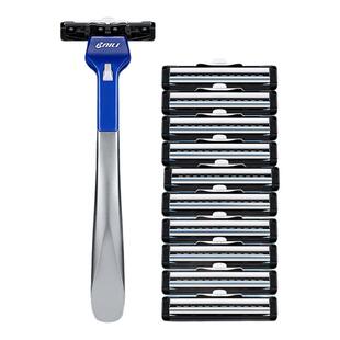 百利超巧手动剃须刀双层刀片男士胡须刮胡刀旅行便携老式剃须刀