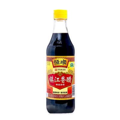 恒顺新B香镇江香醋500ml家用无添加防腐剂酿造食醋炒菜陈醋饺子醋
