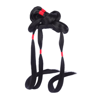 古风汉服假发头饰一体式红楼梦林黛玉造型盘发发髻古装女发包垫发