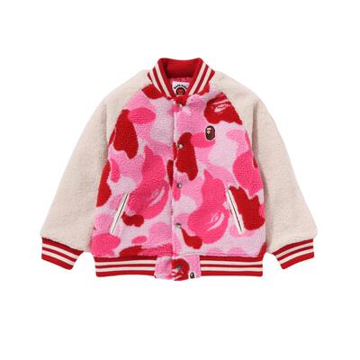童款迷彩毛绒外套BAPE