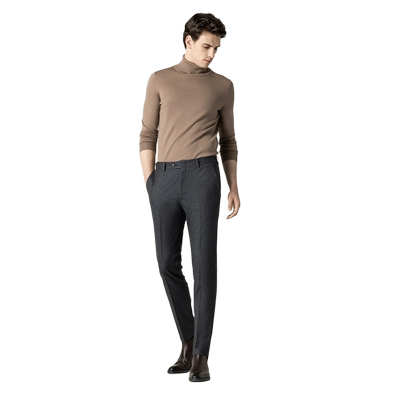 VICUTU/威可多西裤男羊毛西装裤直筒西服裤