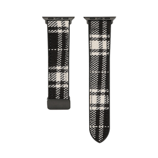 iserisewatch适用于iwatchs11表带秋冬毛昵s9苹果智能手表s10高级45mm硅胶磁吸扣applewatch8/7小众创意女款