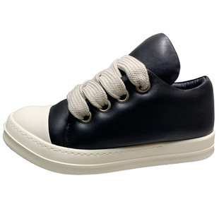 ro厚底面包鞋男时尚百搭胖丁鞋学院情侣款板鞋暗黑风运动休闲鞋女