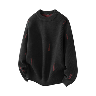 it :5cm/FIVECM潮牌美式休闲针织衫男2026秋冬季时尚简约套头毛衣