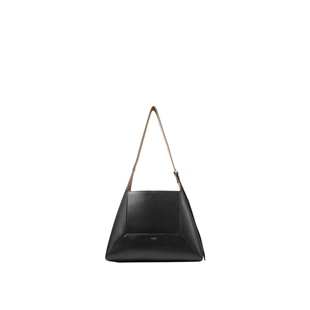 [经典首降]JIMMY CHOO/DIAMOND HOBO M女士 黑色皮革单肩包