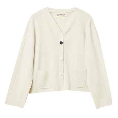 EXCEPTION女装春秋款木耳边毛衣