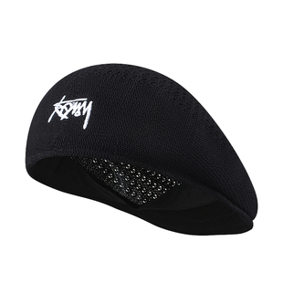 王嘉尔同款贝雷帽子男女夏季薄款透气反戴前进帽大头围鸭舌画家帽