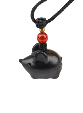 隐山手工老鼠吊坠转运生肖情侣