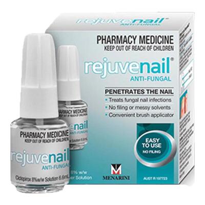 新西兰药房 Rejuvenail灰指甲液膏环吡酮胺6.6ml快速渗透直达深处