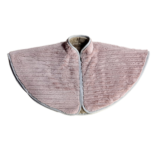 前卫新潮宽松短款加绒2022年新秋冬款外套女上衣大码斗篷披风纯色