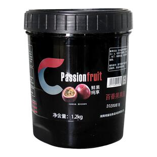 纯蜜坊百香果果酱 鲜百香果双响炮满杯百香果奶茶店专用原料1.2kg