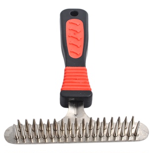 狗狗梳子厚毛梳宠物梳毛刷双排梳大型犬狗毛梳金毛用萨摩梳子针梳