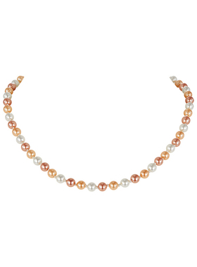 ZEGL时尚百搭混色珍珠项链