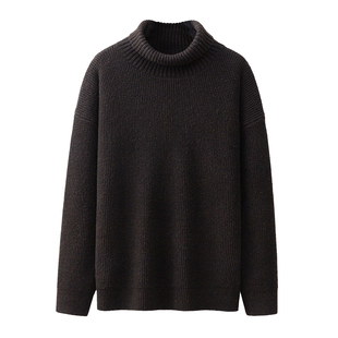 男款高领毛衣2025年冬款新款加厚打底衫内搭慵懒风针织衫套头上衣