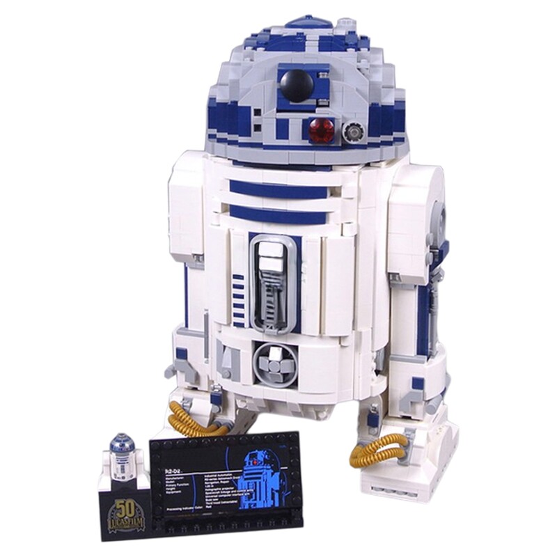 星球大战R2D2机器人拼装积木玩具